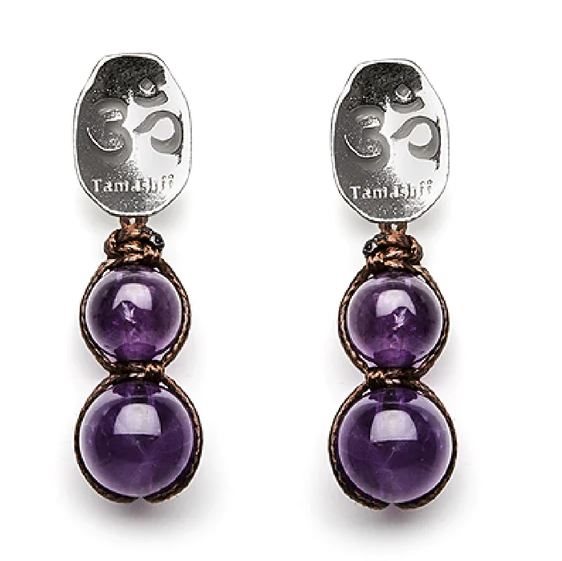 Orecchini Tamashii Donna orecchini pendeni 2 – 3 pietre in Argento EHST2-8 - EHST2-8
